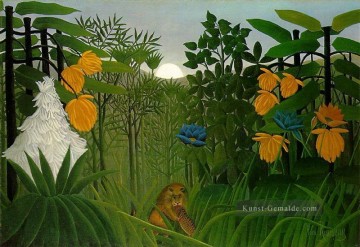  naive - Die Repast des Löwen Henri Rousseau Post Impressionismus Naive Primitivismus